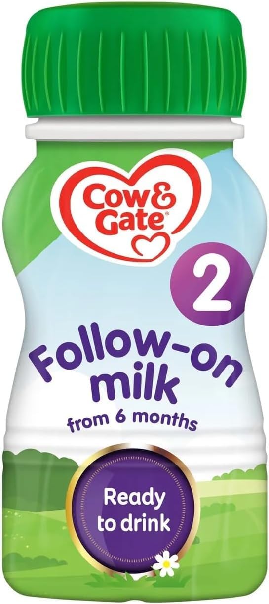 2 Baby Milk Ready to Use Liquid Formula 6-12 Months, 200ml