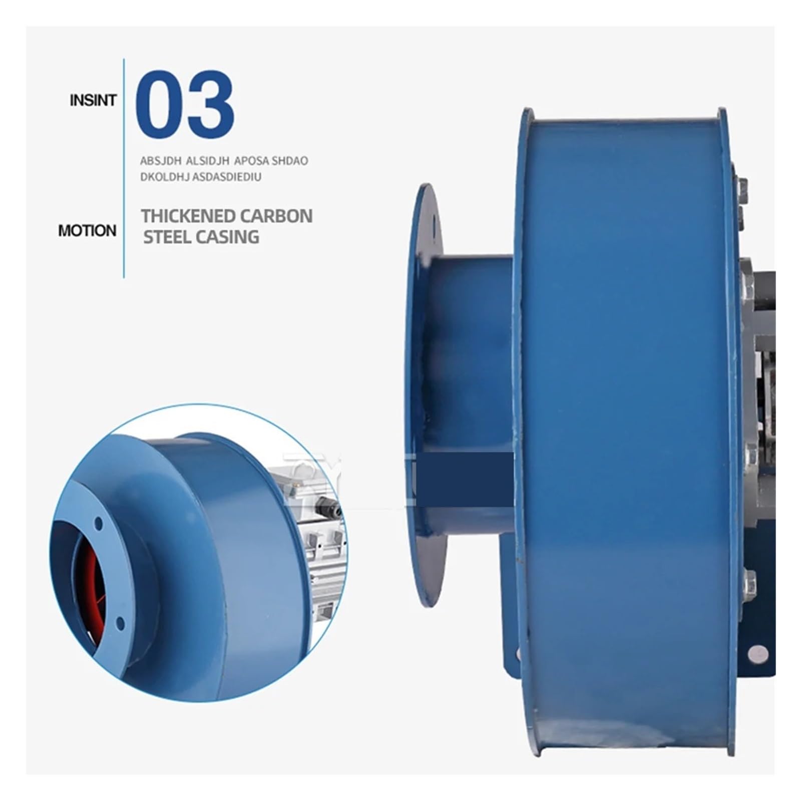 Soffiatore centrifugo Y5-47 Ventilatore a tiraggio indotto for piccola caldaia, Ventilatore centrifugo resistente alle alte temperature for uso domestico Ventilatore di scarico for rimozione polvere i
