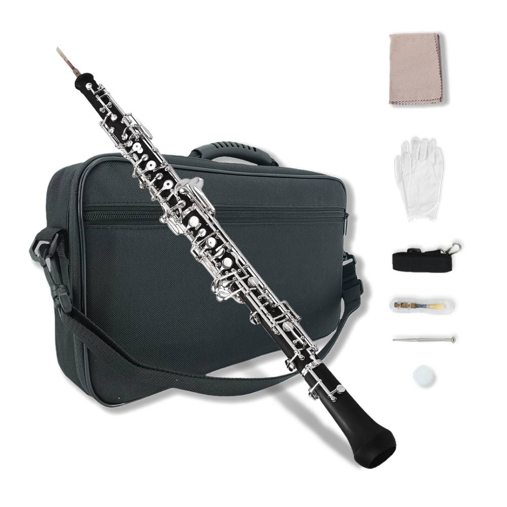 Chiave Oboe C Ebanite Legno 3a Ottava sinistra F Risonanza F con custodia
