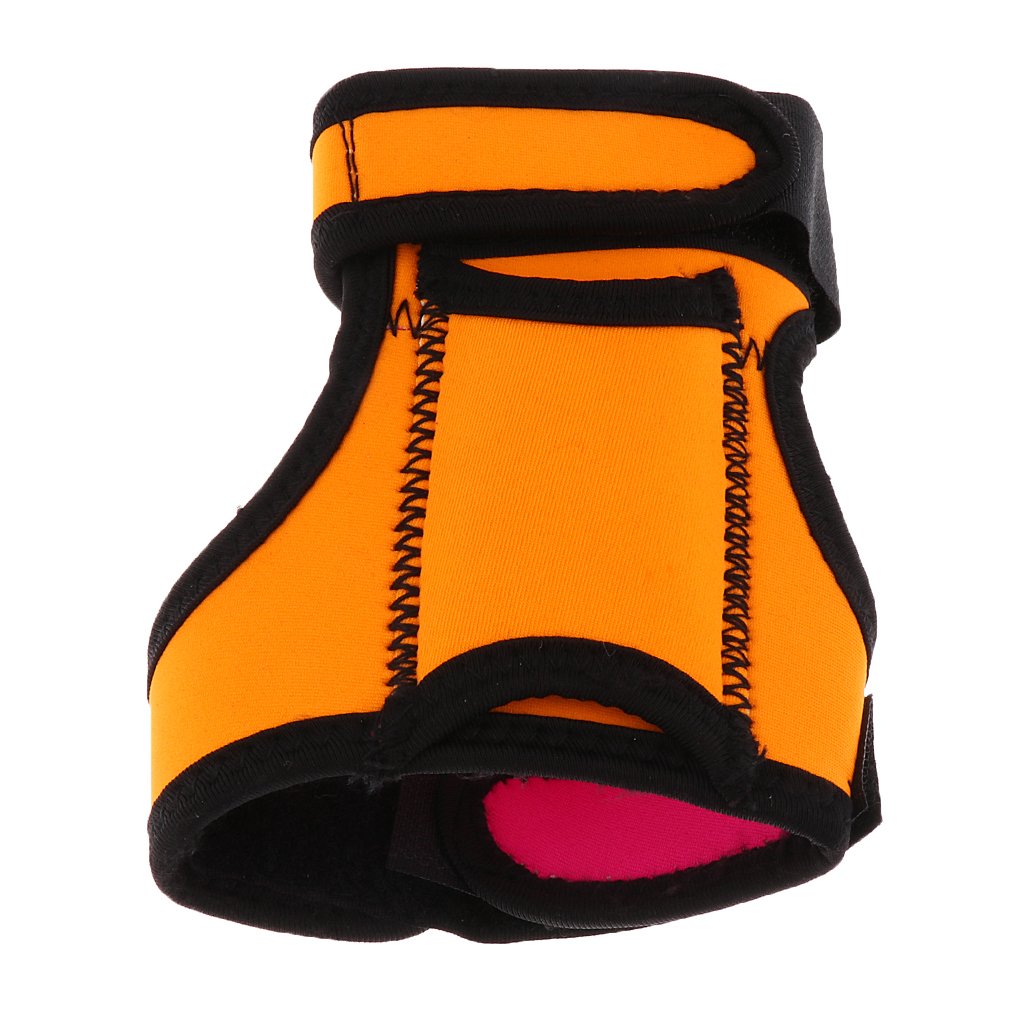 MonkeyJack Durable Universal 3mm Neoprene Hand Free Flashlight Holder Glove Underwater Scuba Diving Dive Outdoor Camping Hunting Climbing Torch Holster Hand Arm Mount Strap - Orange