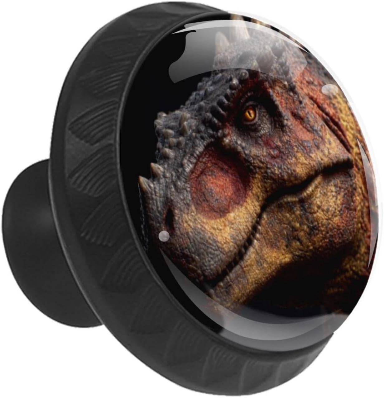 Black Dinosaur (1) Simple Style Cabinet Knobs, Durable Drawer Knobs with Complete Screws