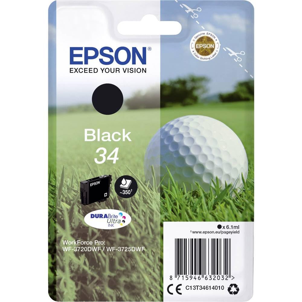 Epson Black 34XL Ink Cartridge Original (T346140)