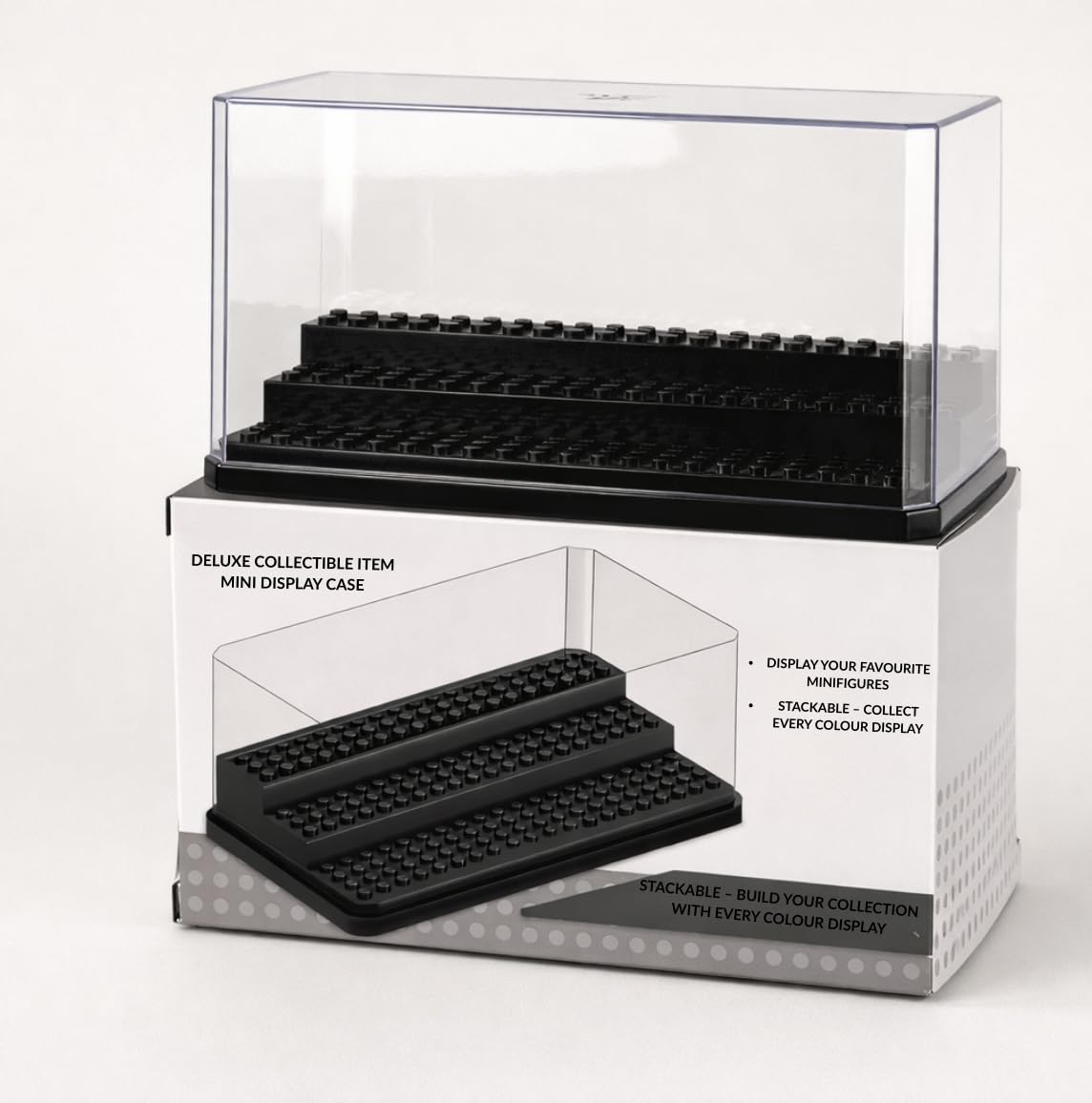 DailyTrends Acrylic Minifigure Display Case, Clear Dustproof 3-Tier Mini Figure Display Case Mini Figures - Image 3