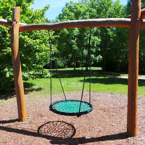 Preisvergleich Produktbild Libella XXL Nestschaukel 120 cm Schaukel Kinder Rundschaukel Tellerschaukel Netzschaukel