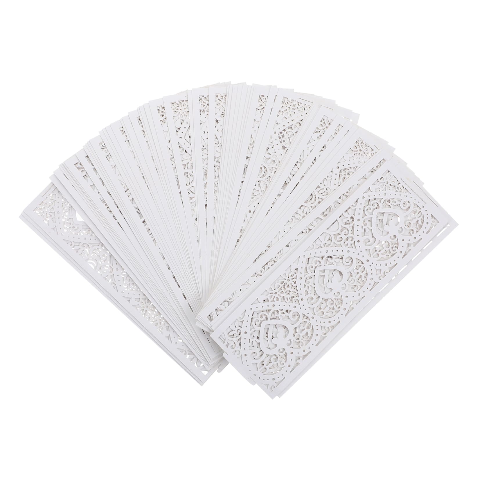 Vaguelly 1set Decorative Candle Hollow Wraps Elegant LED Lamp Covers for Weddings Parties and Celebrations Light Covers with Delicate Design for Christmas and Halloween Decor 50pcs