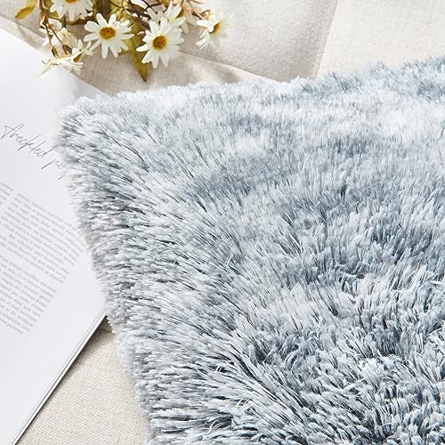 Image of Faux Fur Throw Pillow Covers for Couch Decorative Pillows 16x16 Inch