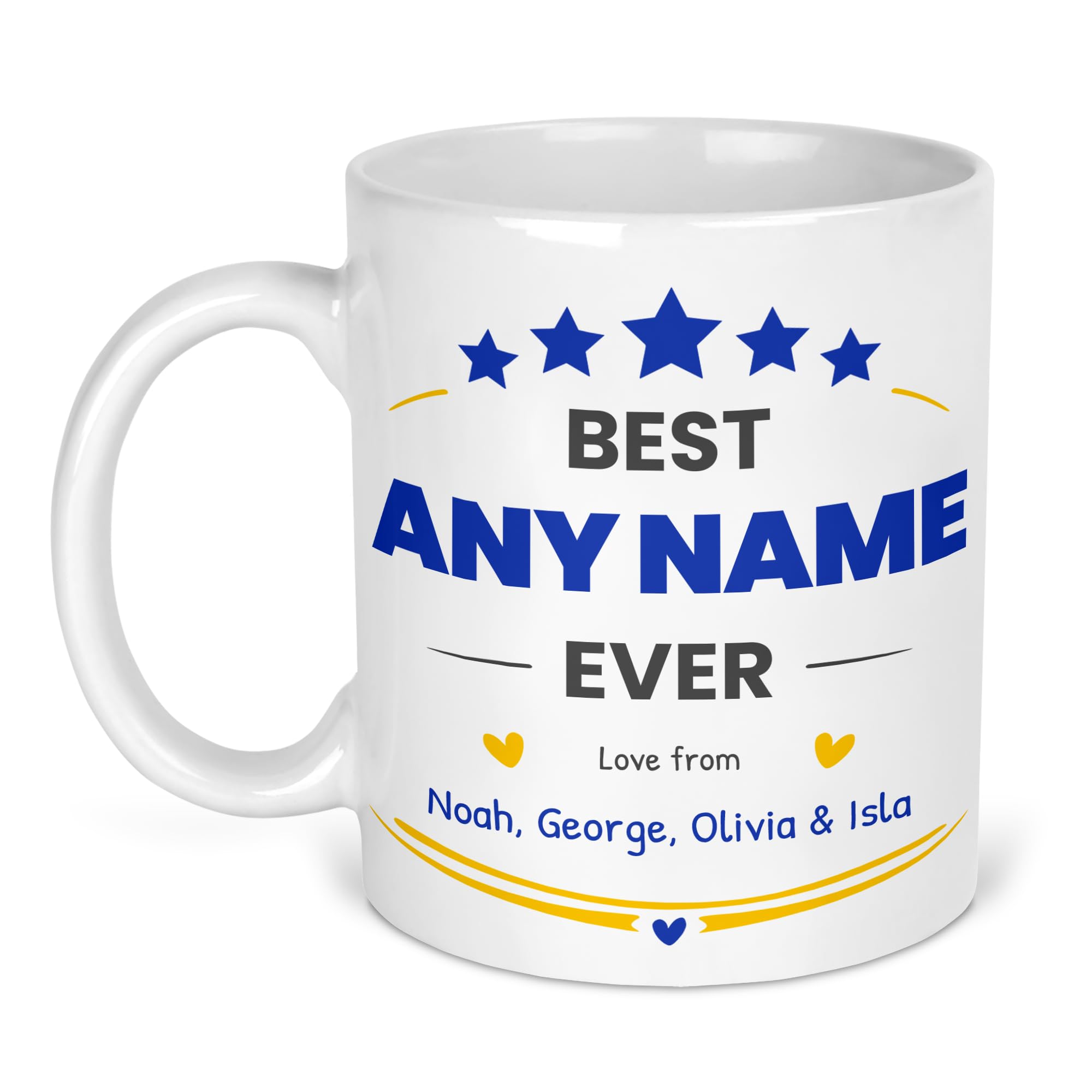 Chicken Craft Personalised Best Ever Mug - Any Name You Like, Custom Gift on Fathers Day or Birthday