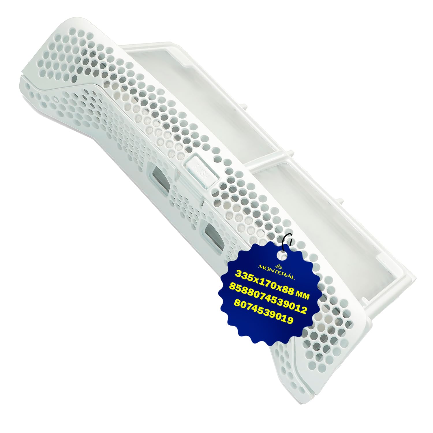 Flusensieb Filter für Trockner 335x170x88 mm mit dem Originalcode 8074539019 8588074539012 für Electrolux für Zanussi für Aeg - Garantie 10 Jahre - MONTERAL