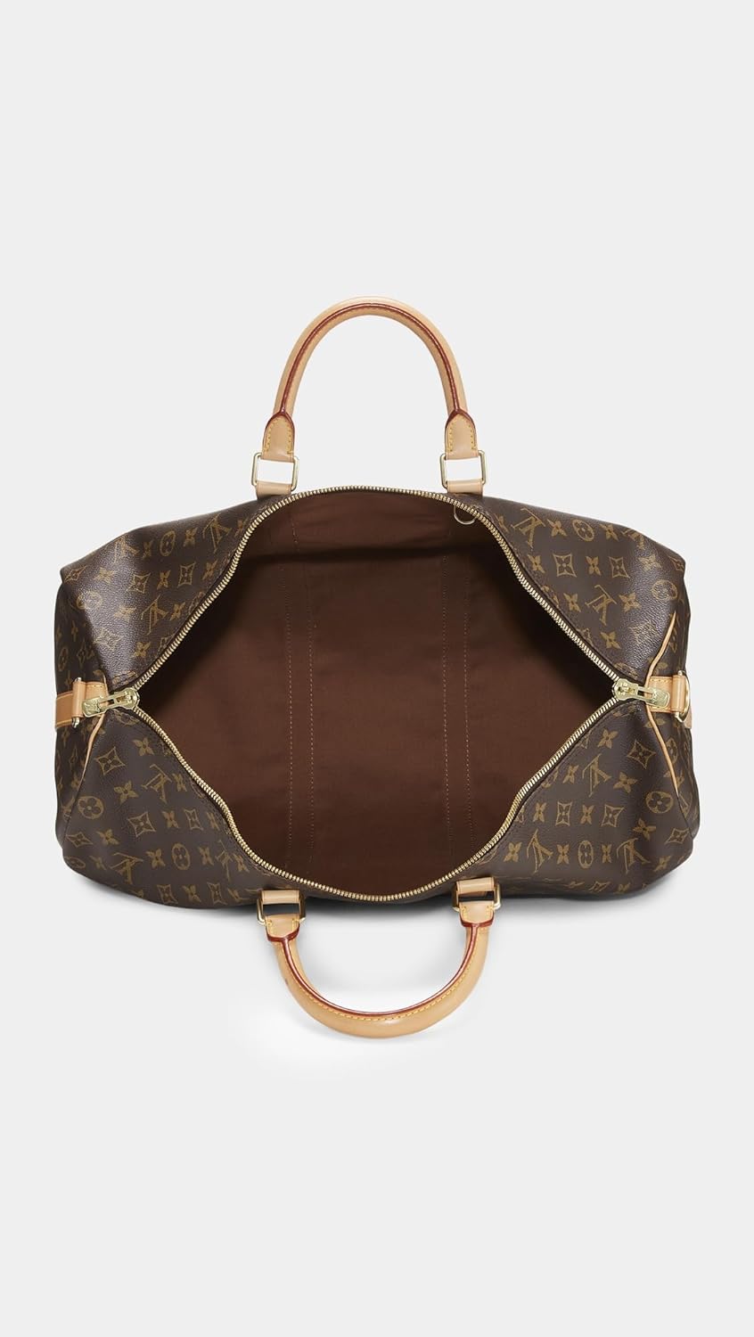What Goes Around Comes Around Women's Pre-Loved Louis Vuitton Monogram Keepall Bandouliere Duffle 50, Brown, One Size - Image 7