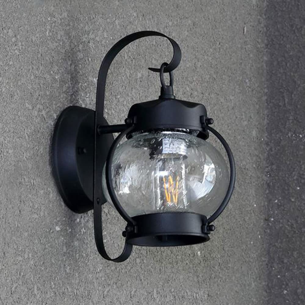 Lanterne murale étanche extérieur applique noire rustique IP54