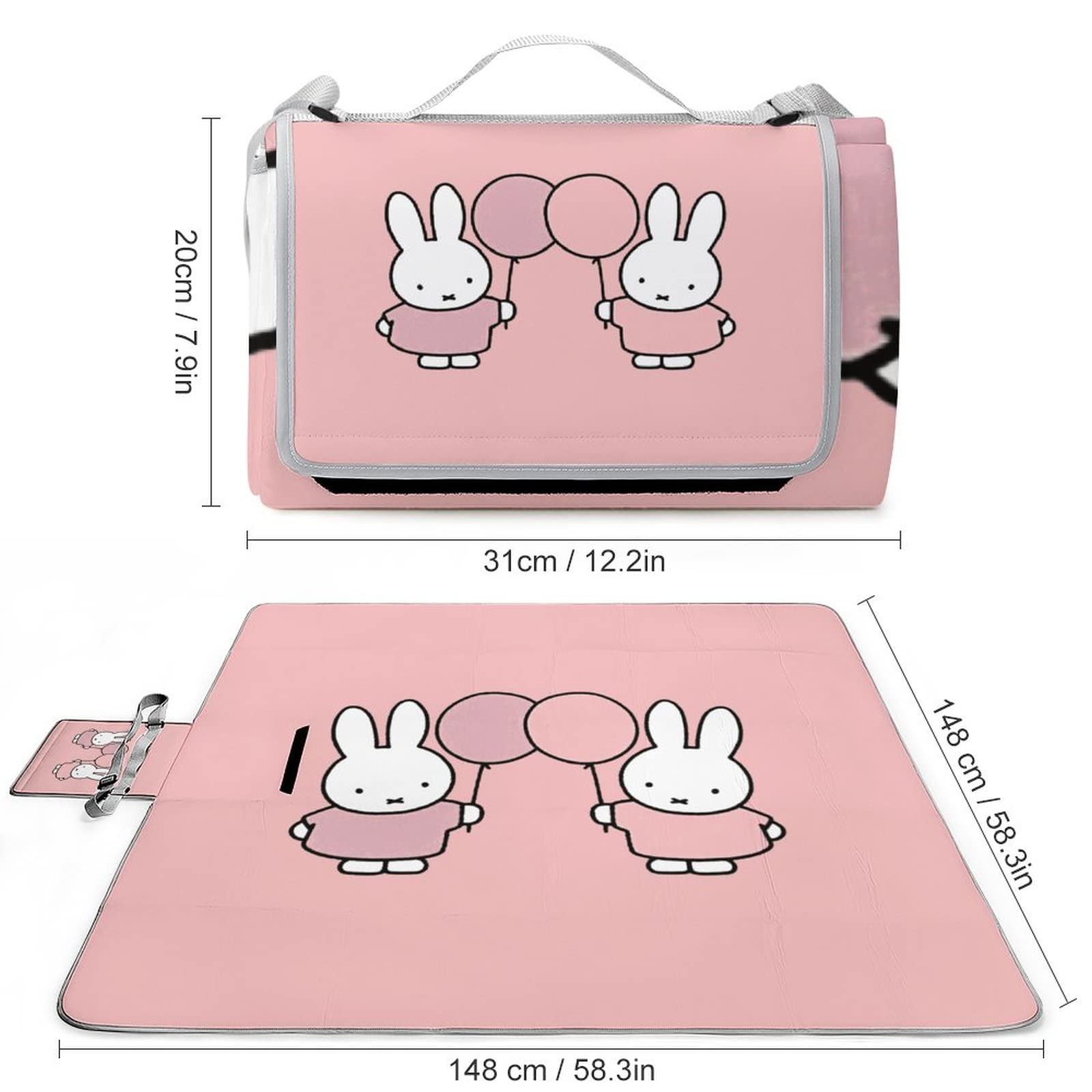 BAGGU ピクニック ブランケット　シート　敷物　Miffy ミッフィー Amazon.co.jp: ミッフィー レジャーシート コンパクト 大判
