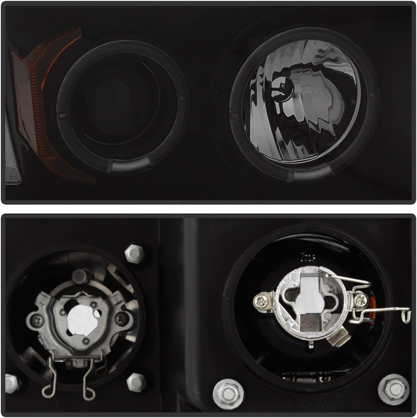 Spyder Auto PRO-YD-DR02-HL-C Dodge Ram 1500/2500/3500 Chrome Halogen LED Projector Headlight