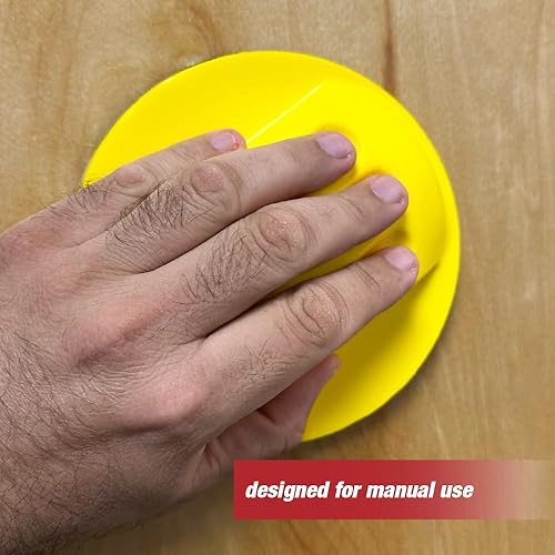 Miniatura 5 de Kit de bloques de gancho y bucle de 6 pulgadas para lijado a mano y mouse de 6 pulgadas, almohadillas de interfaz ideales para carpintería,