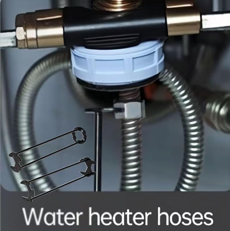 2026 Llave multifuncional mejorada para fregadero, paquete de 2: herramientas de plomería para espacios reducidos, instalación de grifo y lavabo para cocina y baño