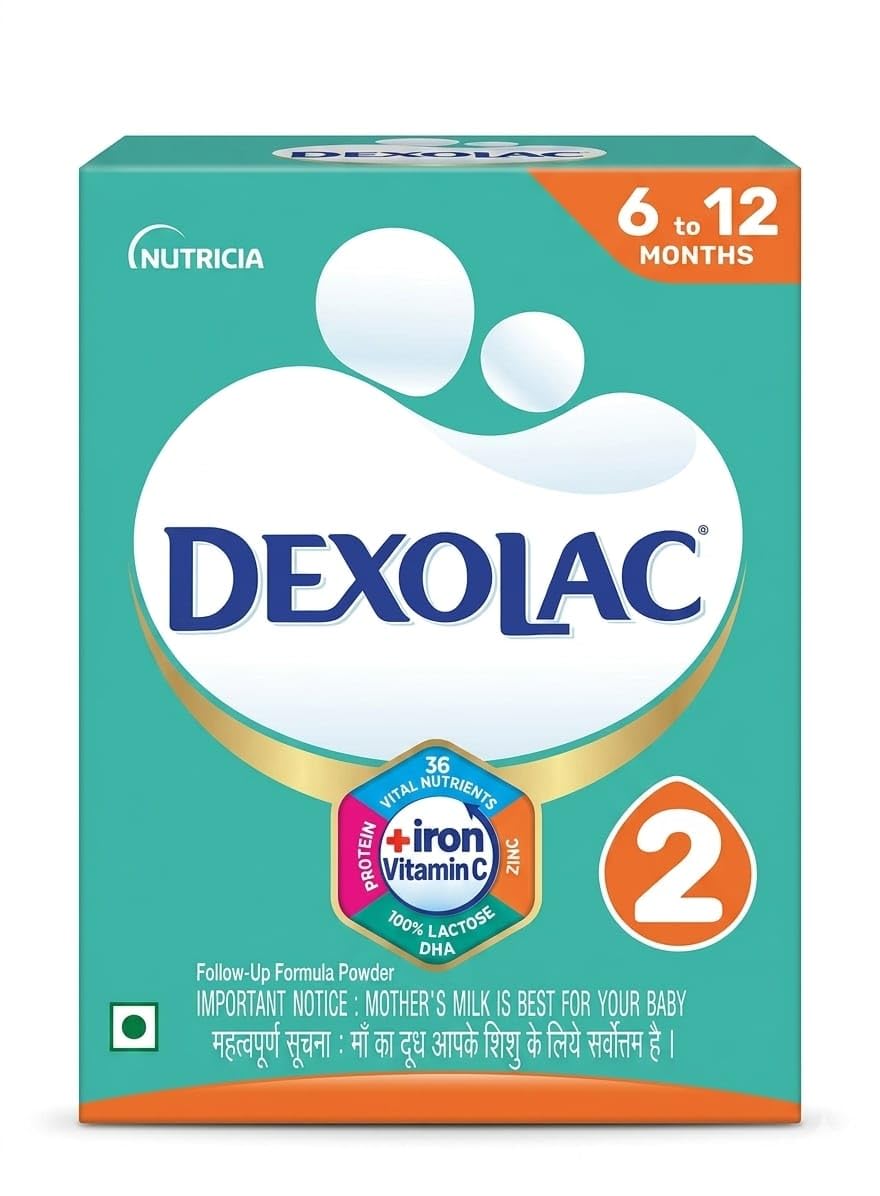 Dexolac Stage 2 Follow-Up Formula Powder with Iron, Prebiotics & DHA, for 6 to 12 Months, 400g-image-5