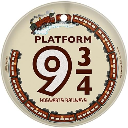 Harry Potter Plataforma 9 3.5 pulgadas Starfire Prints Arte en vidrio Arte circular en vidrio Ideal para regalar y coleccionar