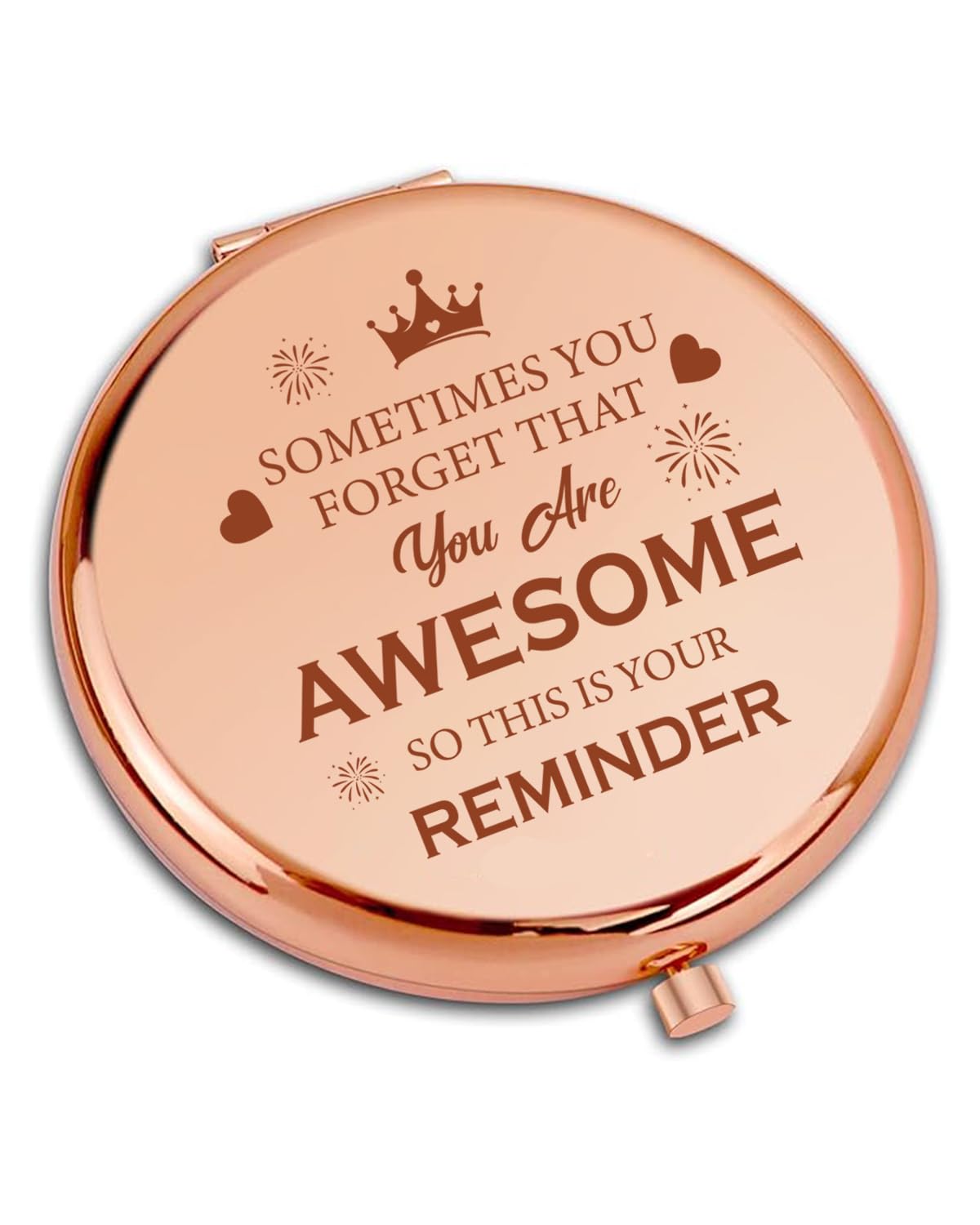 Giftgem Women's Universal Awesome Gifts For - You Are Awesome Compact Mirror, Inspirational Birthday Gifts For & Girls, Thank You & Positive Presents For Sister, Friend, Besties, Colleague