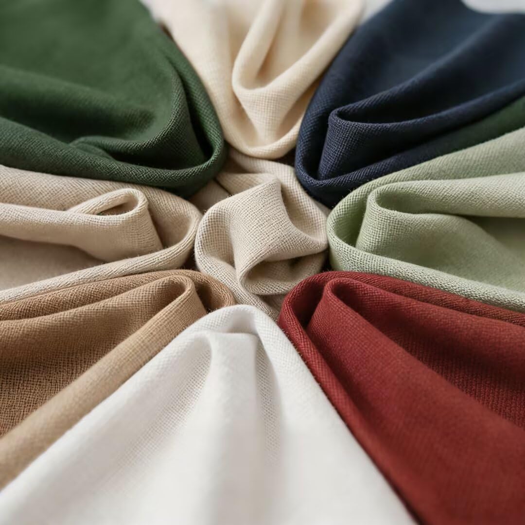 Canvas Fabric by The Yard, Thick Premium Canvas Fabric, 350GSM, Suitable for Painting, Sewing, Bags,Crafts, Embroidery, Handmade Home Decor (Beige, 1 Yard)