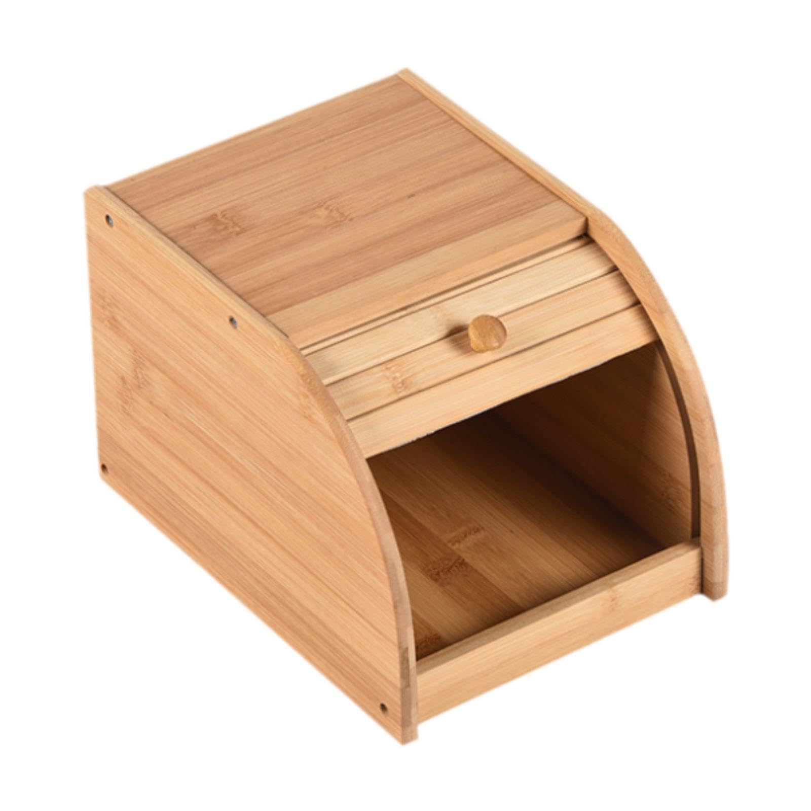 ATORSE Roll Bread Box Organization Bread Bin Holder for Kitchen Cookies Coffee Shop Single Layer-image-10