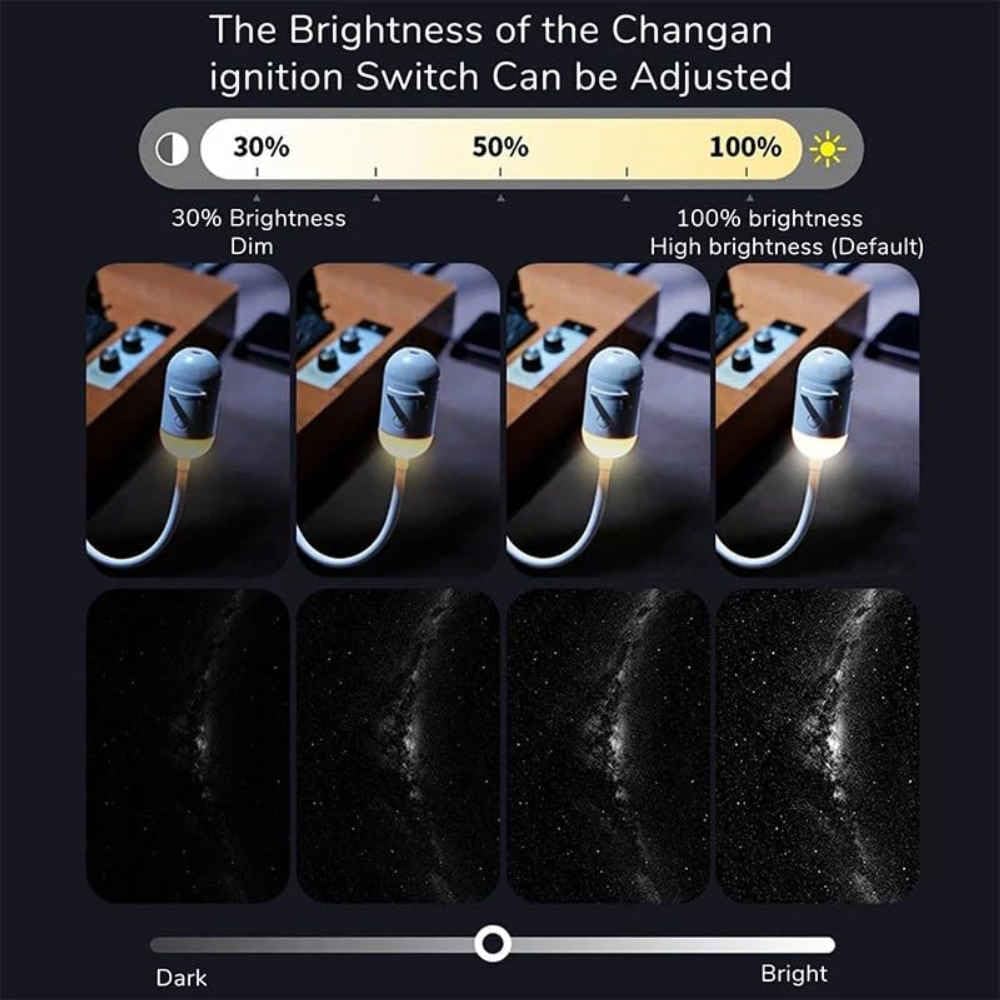 Proiettore Stelle 12 Dischi 360° Regolabile | Cavo direzionale flessibile, controllo 10-100% preciso, fascio luminoso morbido, ideale per atmosfera da stanza.