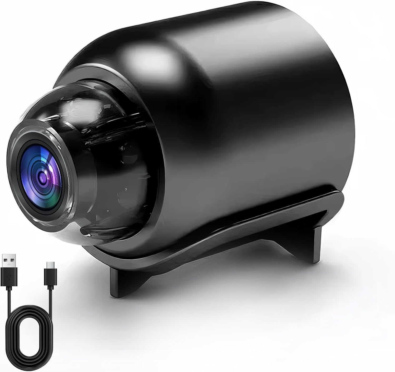 Mini Camera sans Fil Invisible 1080P avec Vision Nocturne Caméra Surveillance sans Wifi Fil Sécurisée pour Maison Bureau et Voiture Grand Angle 140° et Détection de Mouvement Enregistrement à Distance