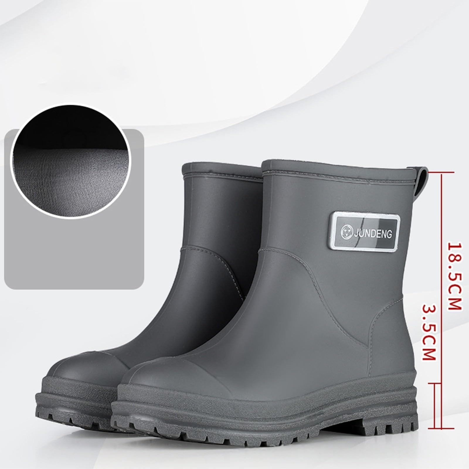Botas de goma para mujer, impermeables, botas de lluvia, botas de agua Wellington, botines de goma de media altura, botas de lluvia antideslizantes, botas de jardín, botas de exterior, botines