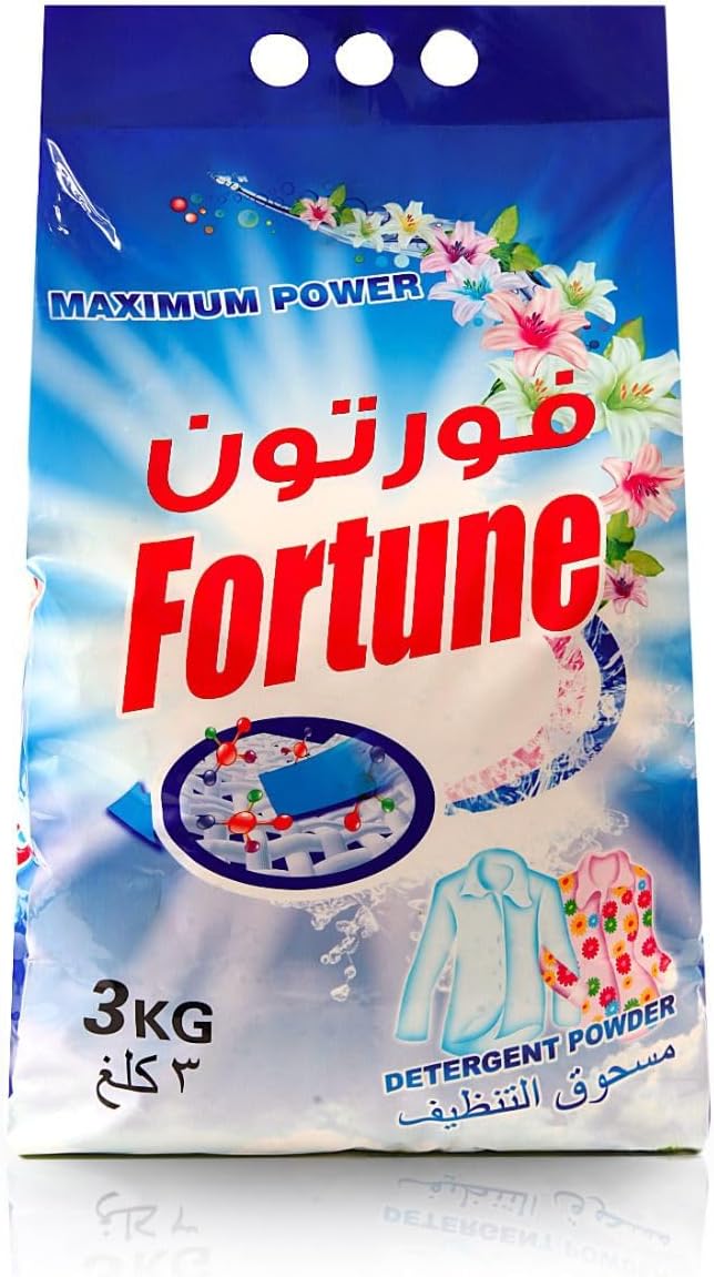 Detergent Powder 3Kg | Powerful Stain Remover for Clothes | Washing Powder for Machine Wash & Hand Wash | Brightens Colors, Protects Fabrics, Long Lasting Fresh Fragrance | Family Pack Laundry