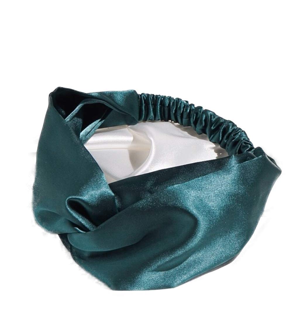 Artful Silk Satin Hair Band, Satin Hair Rope, Knotted Hair Band for Women (Dark Green) (B08QCVSCTG) Amazon Price History, Amazon Price Tracker