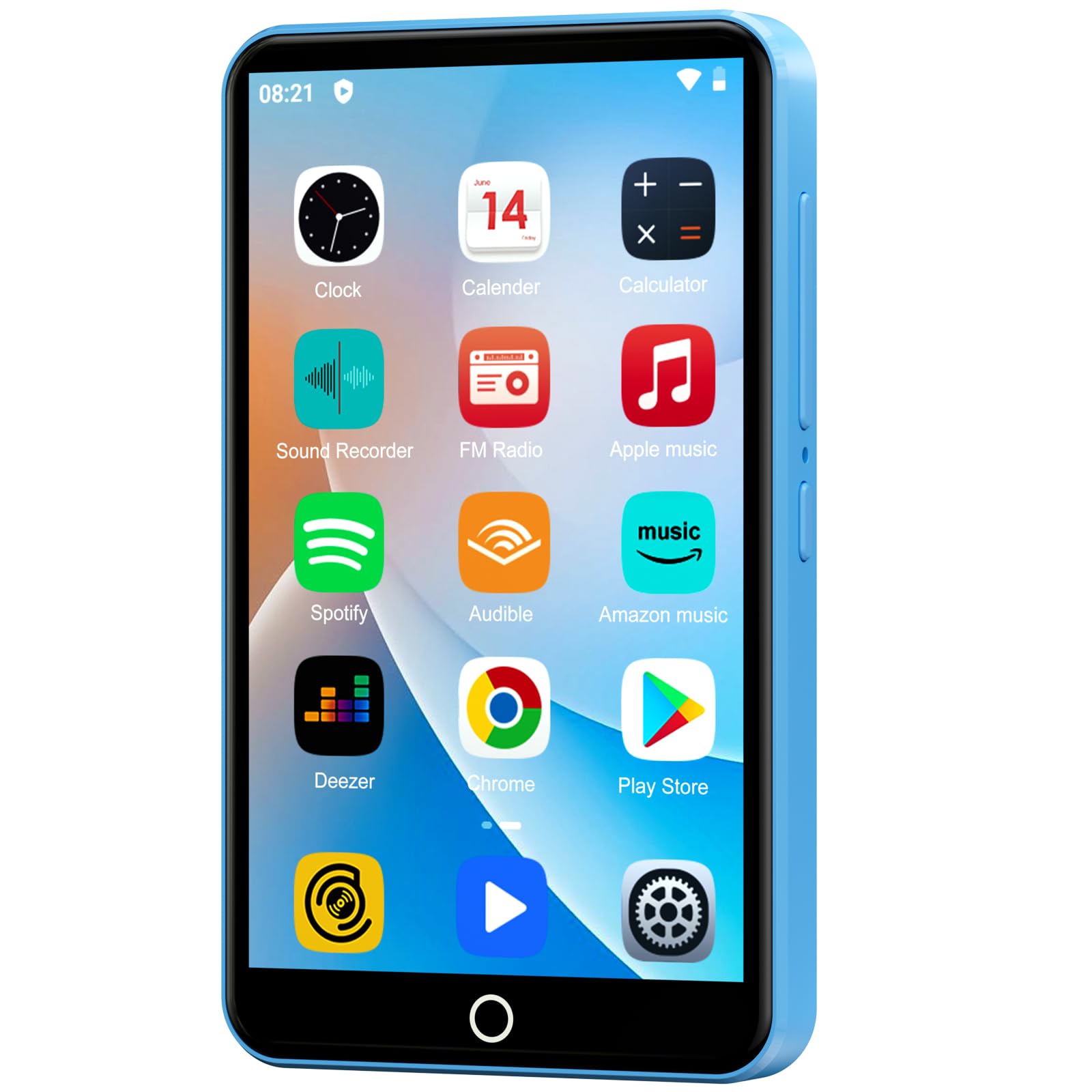 80GB Reproductor de úsica P3 Bluetooth con WiFi, HiFi, Radio y Altavoces Oilsky 4,7'' Pantalla