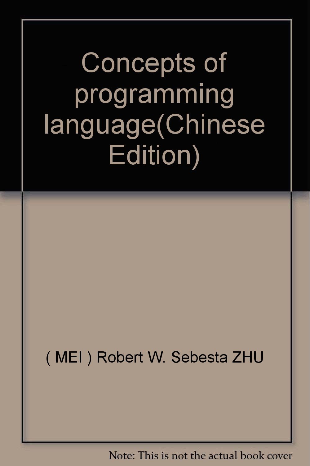 Amazon.com: Concepts of programming language: 9787508324906: ( MEI ...