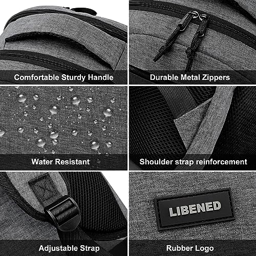 Image of School Backpacks for Teens Boys, 15.6 Inch Bookbag with Laptop Compartments | Sturdy Ergonomic Anti-Theft Water-Resistant Back Pack for Middle, High School & College, Grey