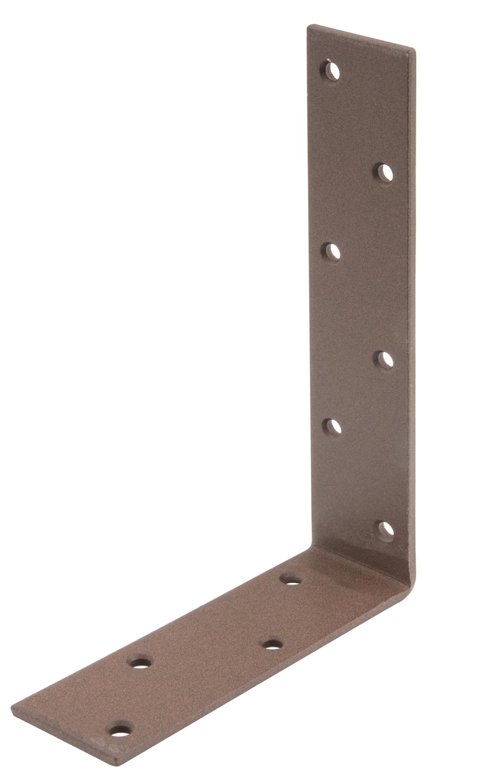 Alberts 822194 DURAVIS® Escuadra para viga, Lados desiguales, Con doble recubrimiento marrón óxido, Tamaño 160 x 240 x 50 mm, Juego de 10