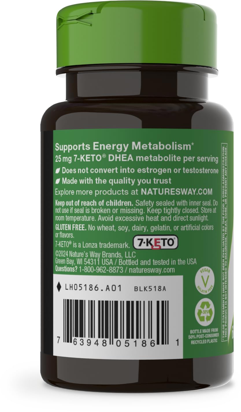 Nature's Way 7-Keto DHEA Metabolite, Energy Metabolism Support*, 60 ct — Amazon image 11