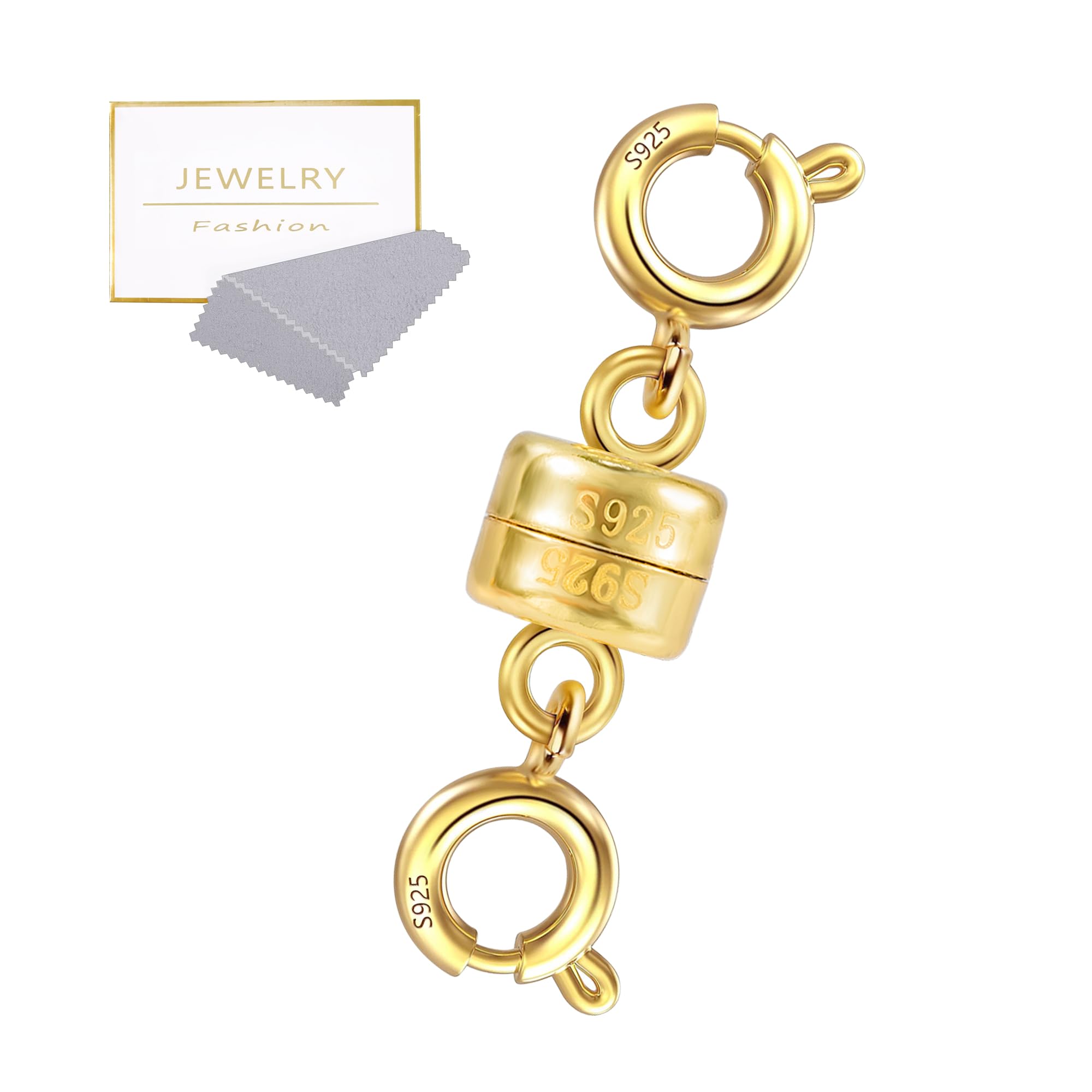 Gold Magnetic Clasp for Neckalce Bracelet Anklet Connector Extender Chains