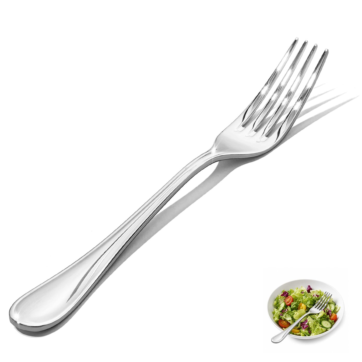 12-Piece 8-Inch Teardrop Dinner Forks Set, 18/10 Stainless Steel Table Fork — Amazon image 9