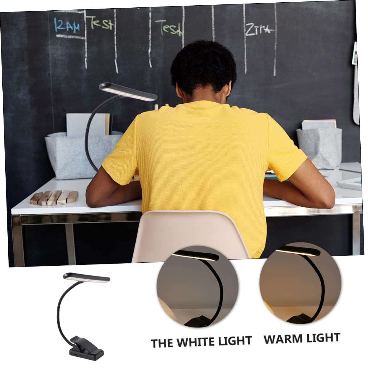 CIMAXIC Led Piano Lamp for Upright Pianos Clip- Score Light 27 Led Lights Dimmable for Warm or White