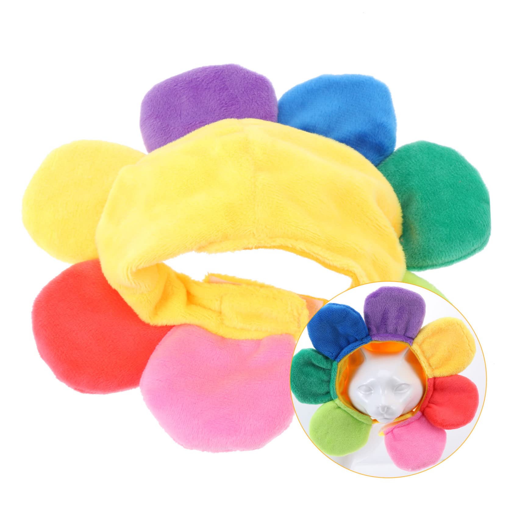 Mipcase Sombrero de Girasol para Perro o Gato Divertido y Decorativo para Fiesta para Eventos al Aire