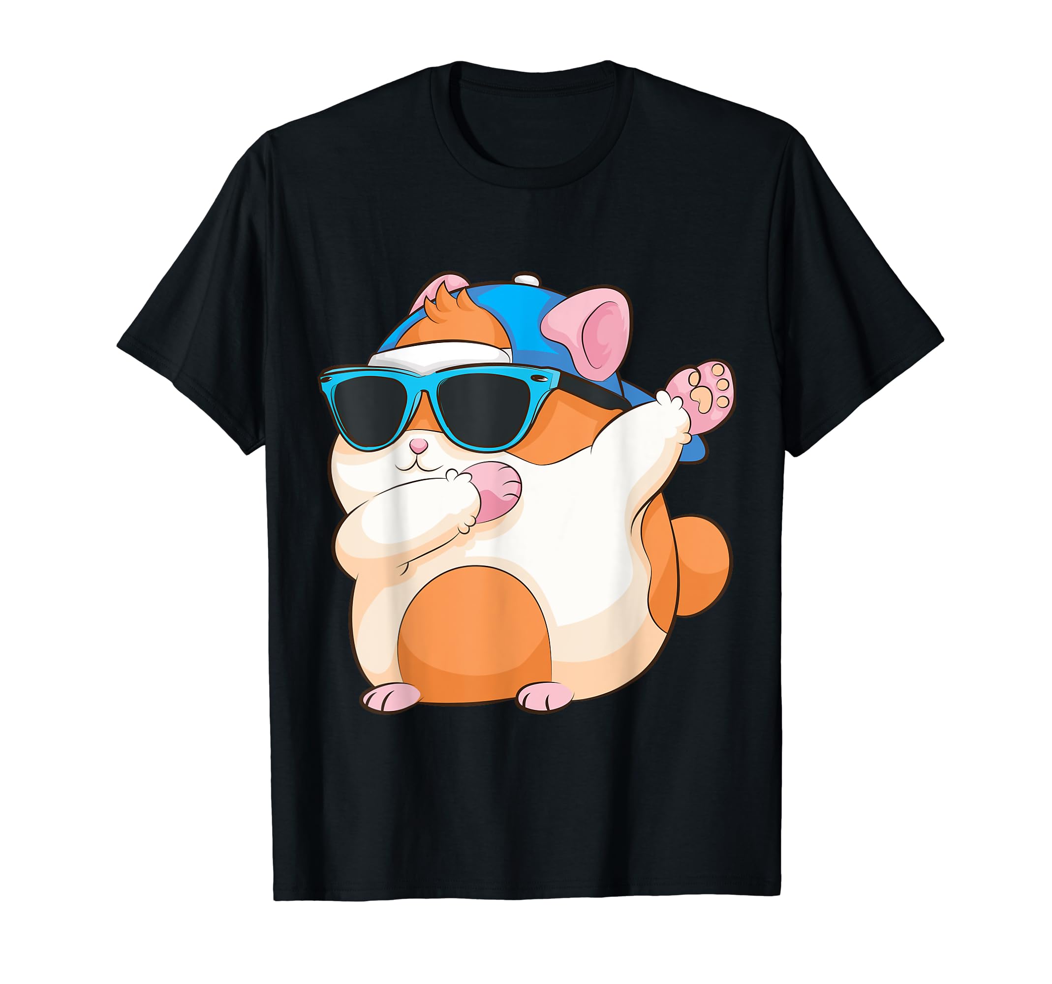 Cool Dancing Dabber Animal Boys Girls Fan DesignsCute Dabbing Hamster | Funny Famous Dab Dance Pose Pet Gift T-Shirt
