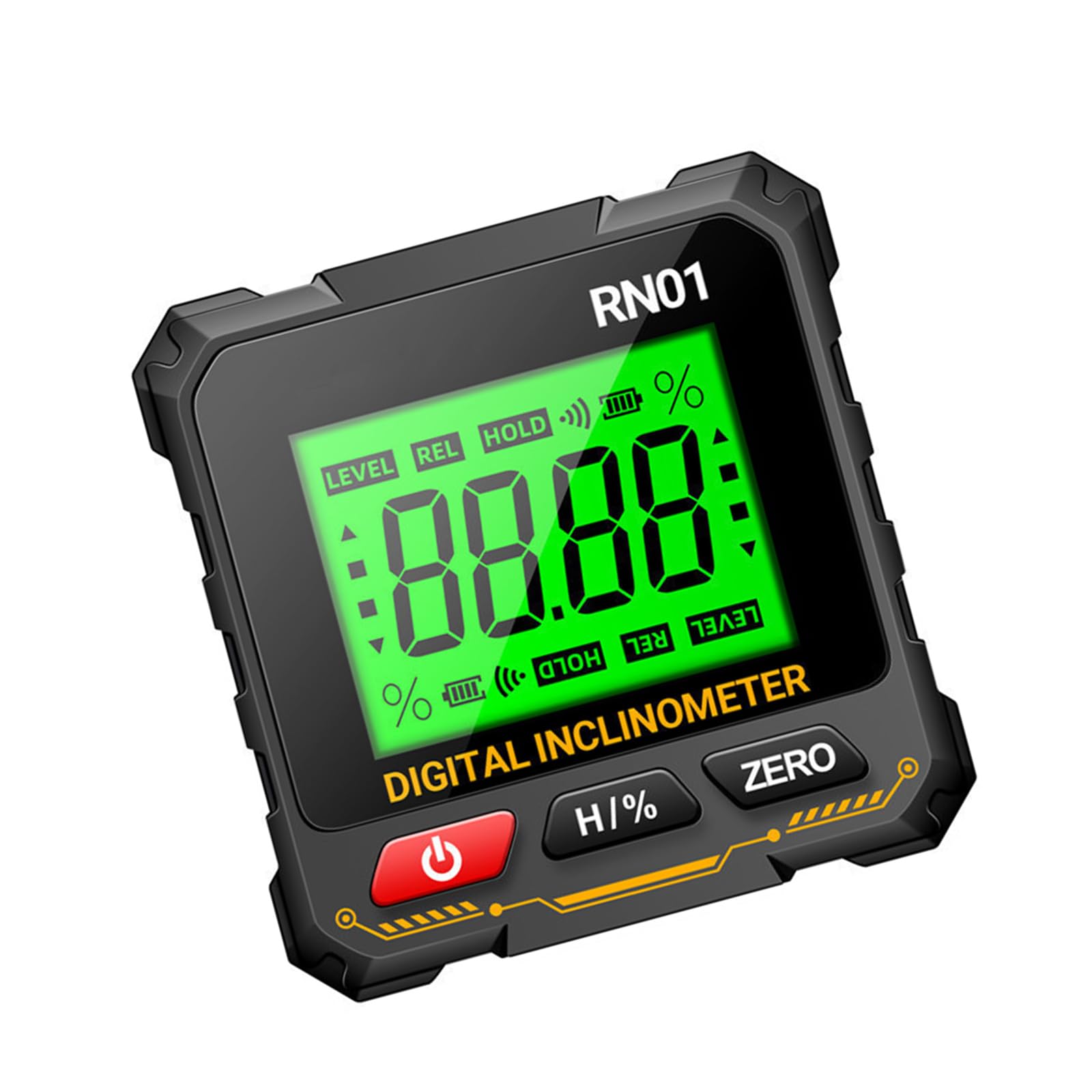 Precisions Leveling Instrument with 360 Display Double Measurement Mode Magnetic-Mount Digital Levels Box Digital Box