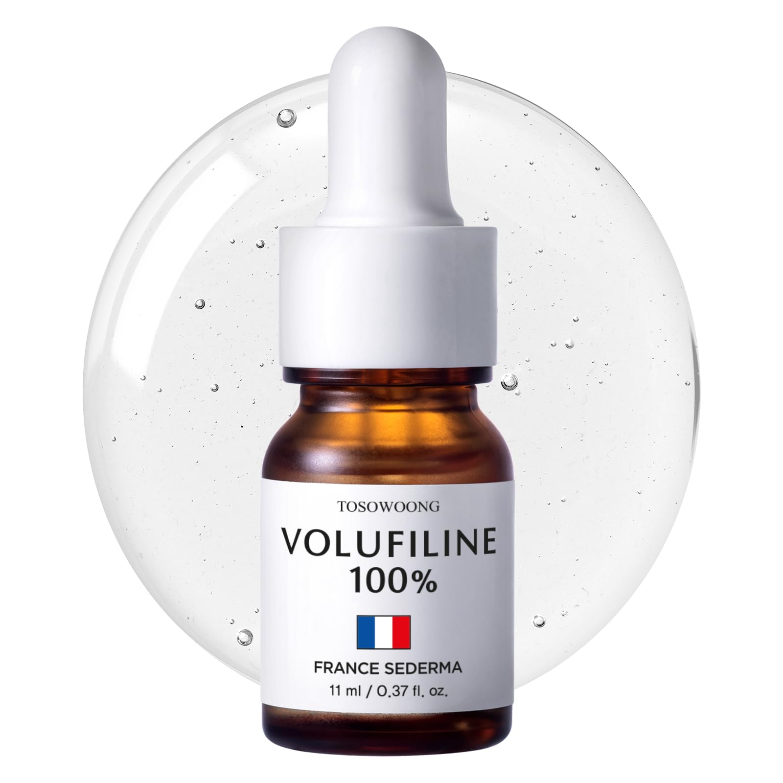 TOSOWOONG Volufiline Serum, 100% France Sederma Volufiline Concentrate for Plumping, Skin firming, Boost and Glass skin, glow Skincare for Face, lip and body, 11ml 0.37 fl. oz.