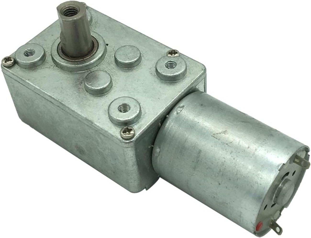 JGY-370-3000 12v DC Motor 24V 1RPM DC Worm Gear Motor Dc Motor 2RPM Low Speed Ratio 1: 3000 Self-Locking Customized(6v 2rpm)