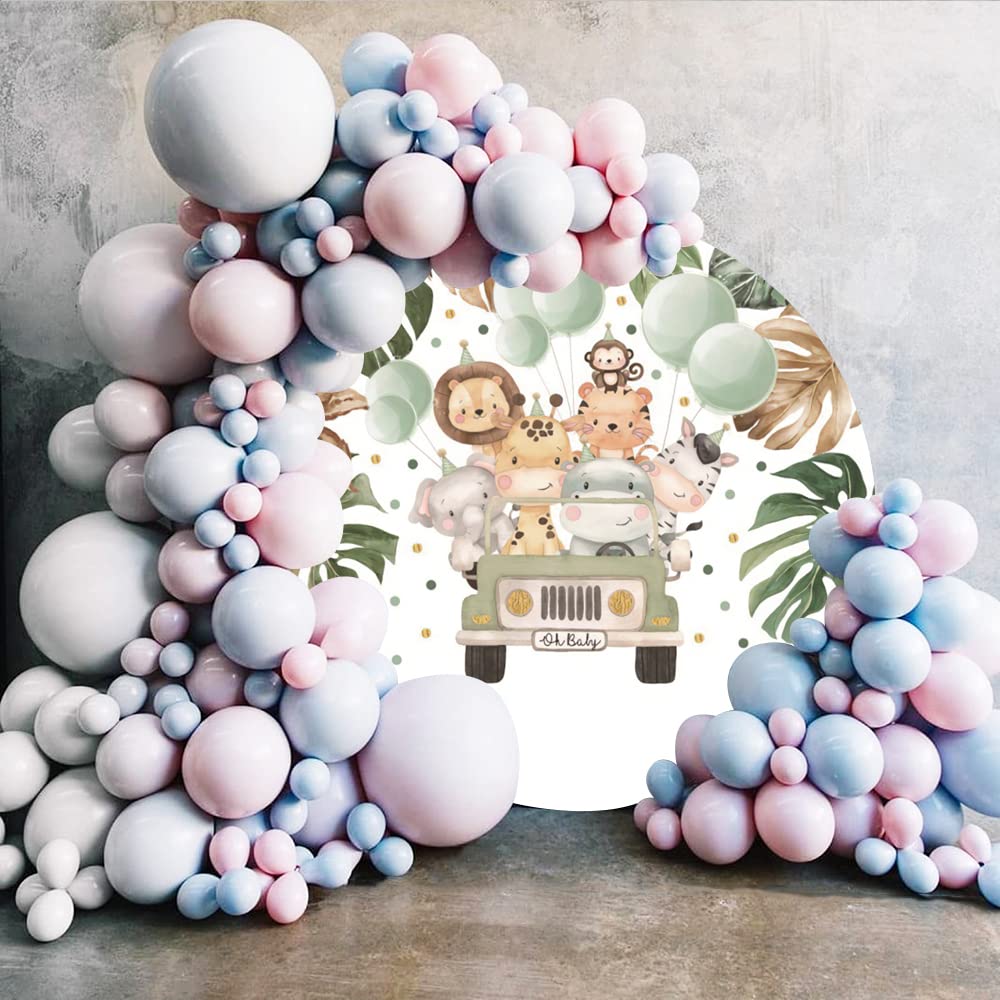 Sfondo Fotografico Renaiss Fattoria 1.8x1.2m – Tema Camion Verde Con Animali Per Compleanno Bambini E Baby Shower