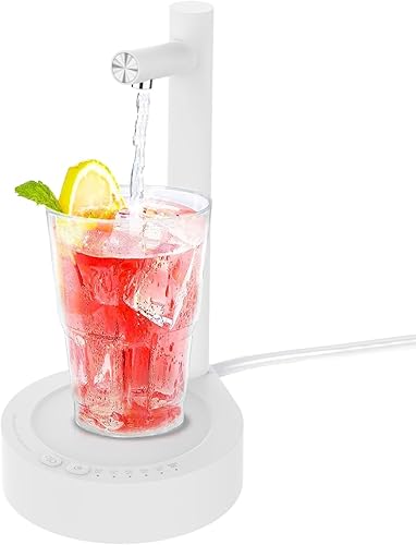 Dispensador de agua de escritorio para botella de 5 galones, bomba de agua eléctrica portátil de escritorio con carga USB-C rápida para el hogar,