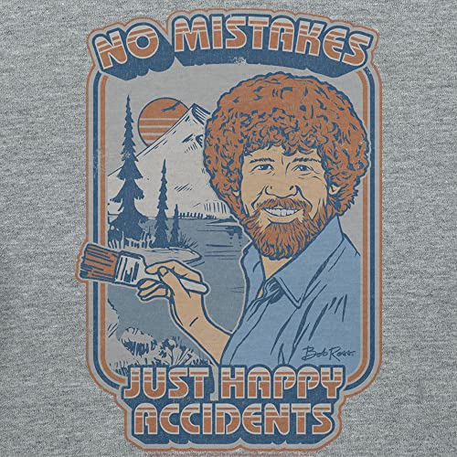 Bob Ross No Mistakes Retro Graphic T-Shirt3