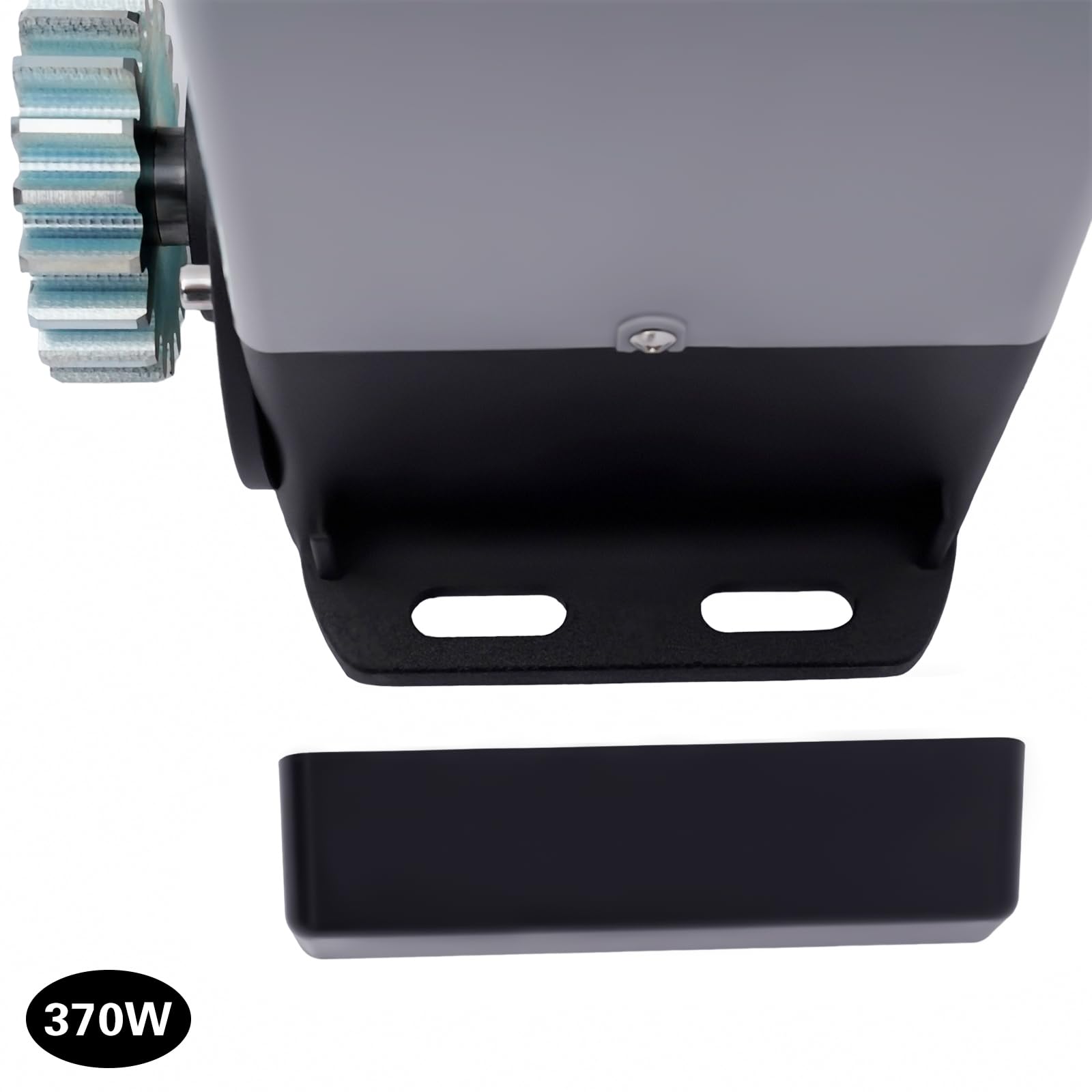 Elektryczny napęd do bram przesuwnych, 370 W, 800 kg, 12 m/min, otwieracz bramy przesuwnej, z 2 pilotami zdalnego sterowania, napęd do bram skrzydłowych, automatyczny napęd do bram przesuwnych (370 W)