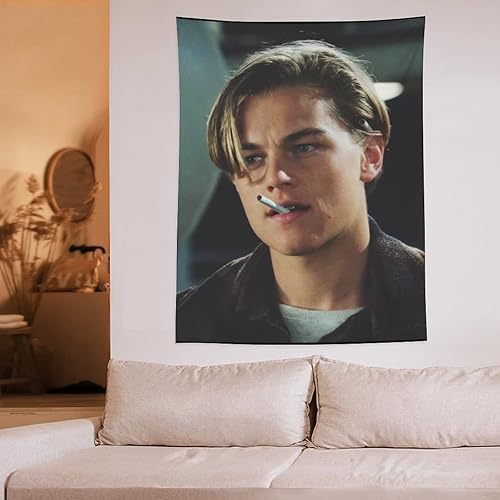 Miniatura 6 de BAOJUN Leonardo DiCaprio - Póster de estrella de actor famoso con imagen joven, tapiz de poliéster, pintura de pared, tapices, decoración moderna