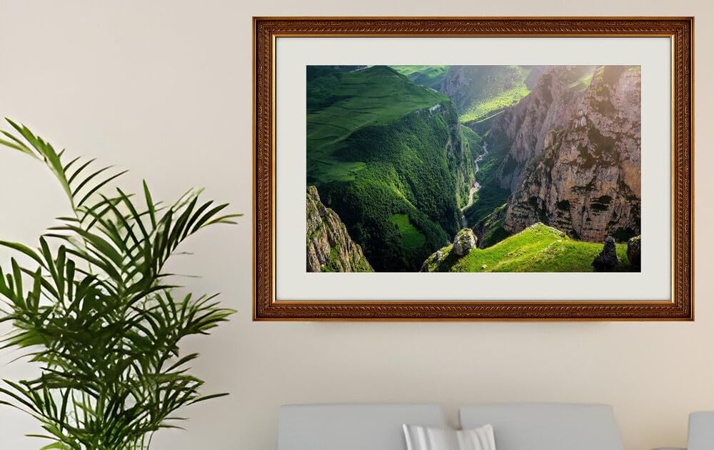JVERF - JZZG22434 Grasslands Guba Azerbaijan Canyon Crag| Self-Adhesive Painting | Frameless