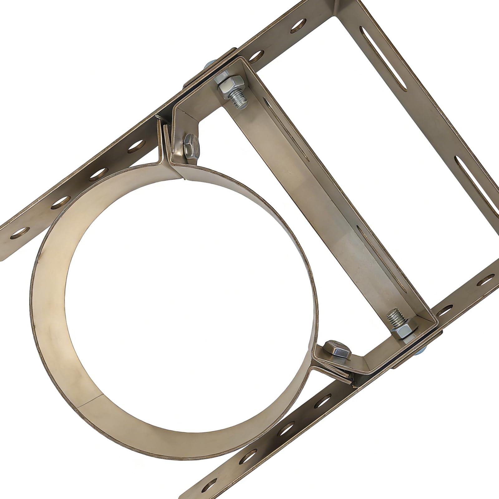 Uikios A Version Stainless Steel Chimney Flue Pipe Bracket 1.8Mm Thick For Firmness Nd Power Heavy Duty Stove Pipe Bracket