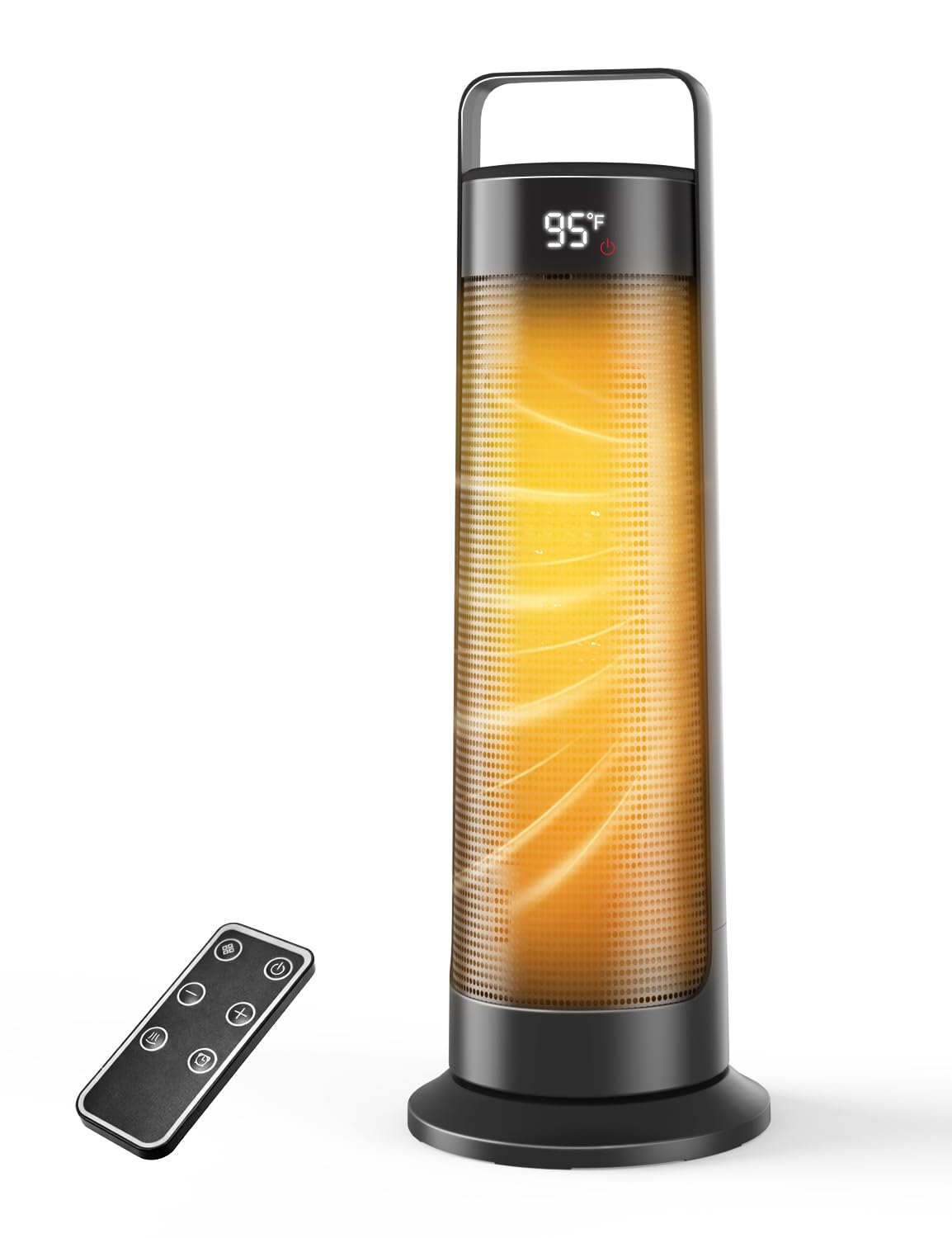 Space Heater for Indoor Use Large Room 1500W Portable Office Heater 120 Oscillation PTC Ceramic with Thermostat and