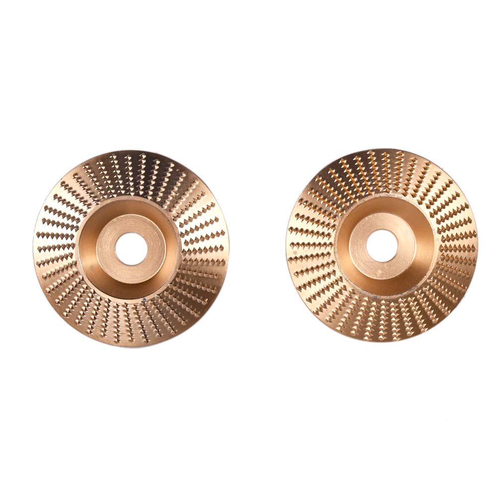 2 X Wood Carving Polishing Angle Grinding Wheel Sanding Disc Wood Tool,Powerful Carbide Wood Carving Disc for Angle Grinding Wheel